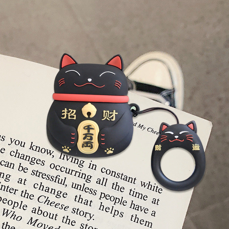 AirPods 5th generation silicone wireless Bluetooth earphone protective case suitable for Apple Pro 2nd generation cute box - Korvel