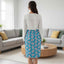 Brain & Lightning Pencil Skirt — Quiet Power Edition