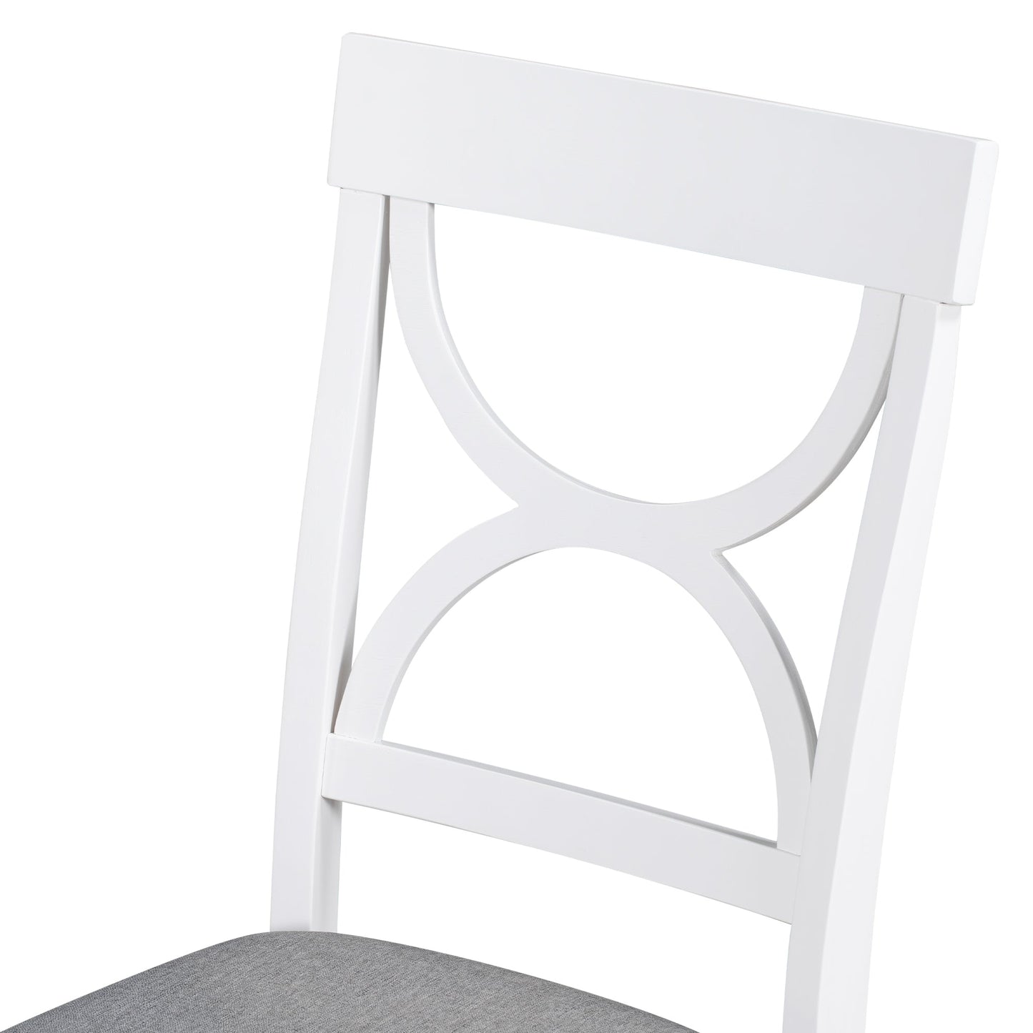 TOPMAX 6-Piece Wood Dining Table Set - Farmhouse Style