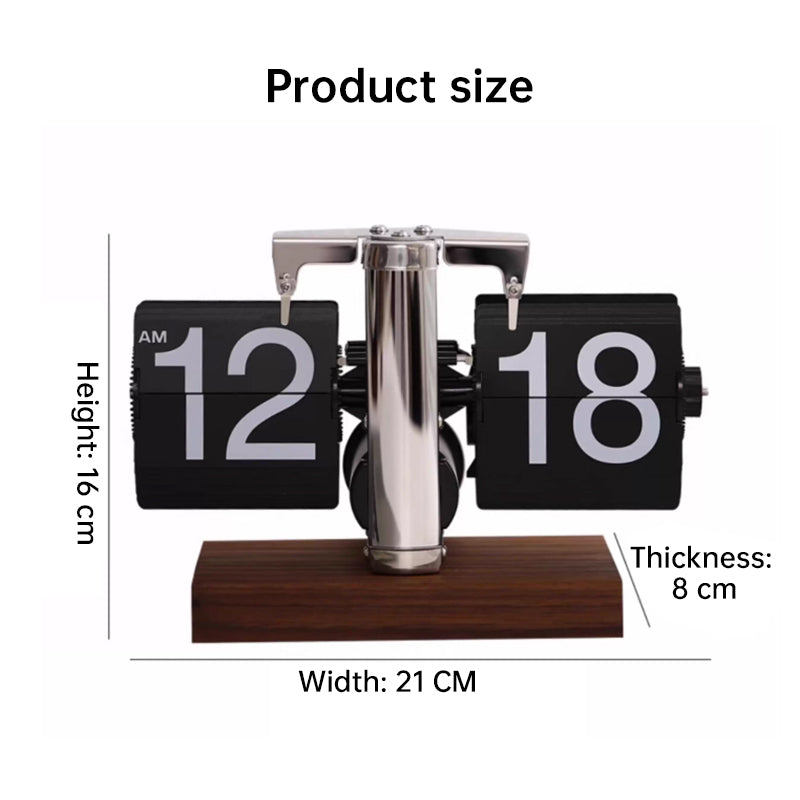 Retro Flip Digital Clock for Home & Office Decor
