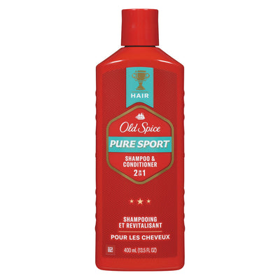 Old Spice 2 In 1 Shampoo Conditioner Pure Sport 13.5 Oz