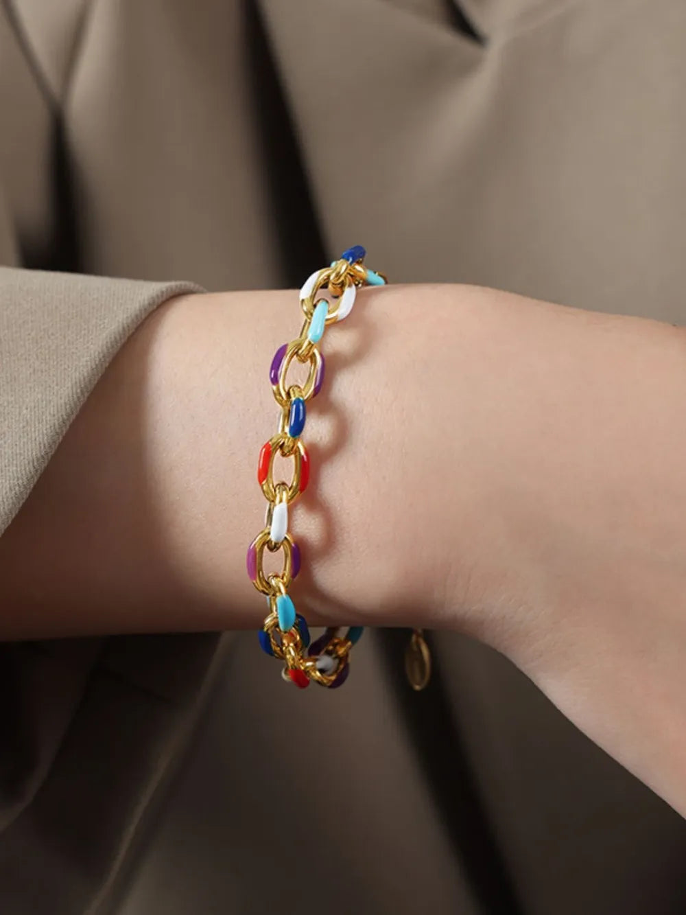 Premium Drip Oil Titanium Steel Bracelet