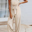 Tied Cutout Tube Wide Leg Jumpsuit - Korvel