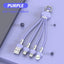 Cable de carga USB 3 en 1 premium para Android y Apple