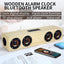 Home theater portable column Bluetooth Speaker Wireless wood speaker Alarm Clock Radio subwoofer Soundbar for TV speaker AUX USB - Korvel