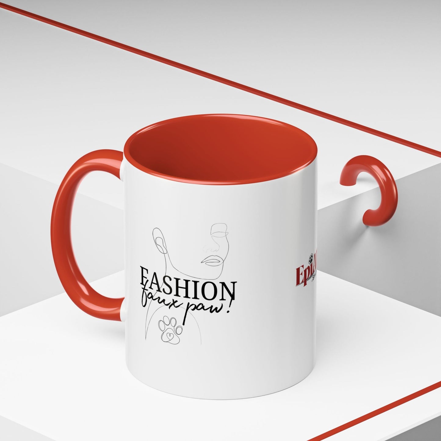 Stylish Faux Paw Accent Coffee Mug - Perfect for Your Brew (11oz & 15oz) - Korvel