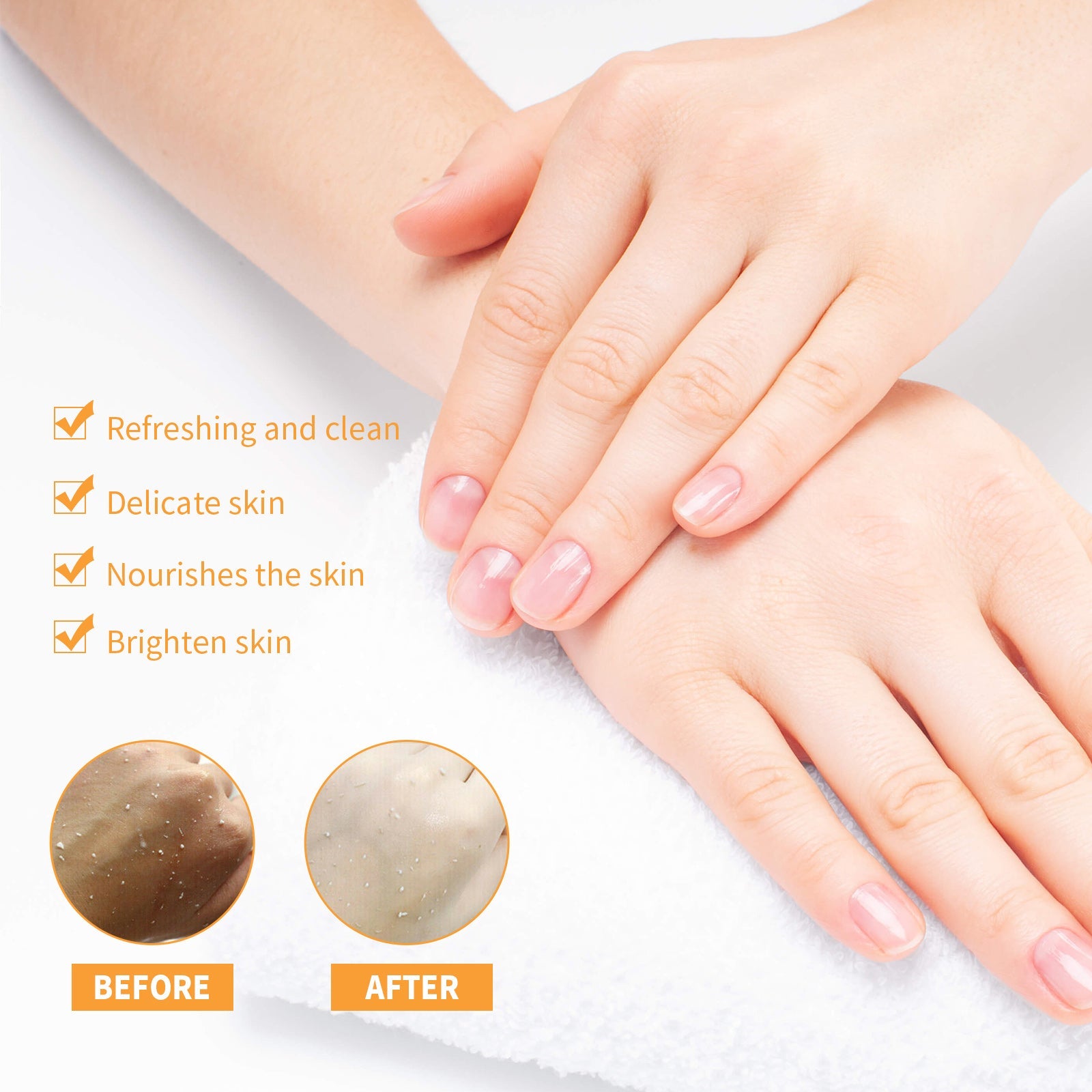 Papaya Exfoliating Gel, Moisturizing Skin With Gentle Cleansing Keratin Brightening Gel - Korvel