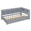 Wooden Twin Size Daybed with Storage and USB Ports - Grey