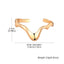 Bracelets ouverts Punk Wave pour femmes - Bracelet ajustable