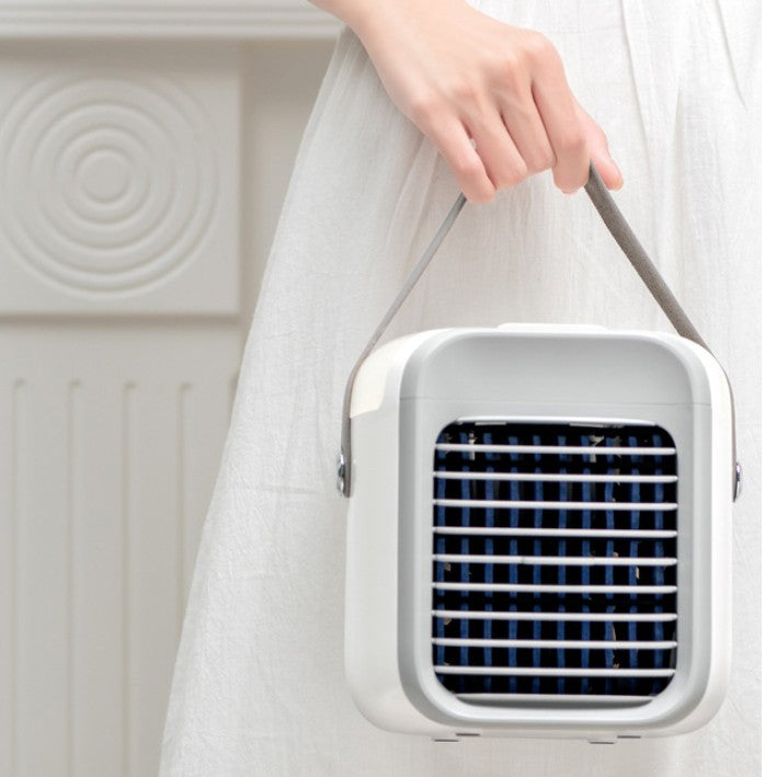 New portable water cooling fan Mini home desktop air conditioner fan USB charging cooling fan - Korvel