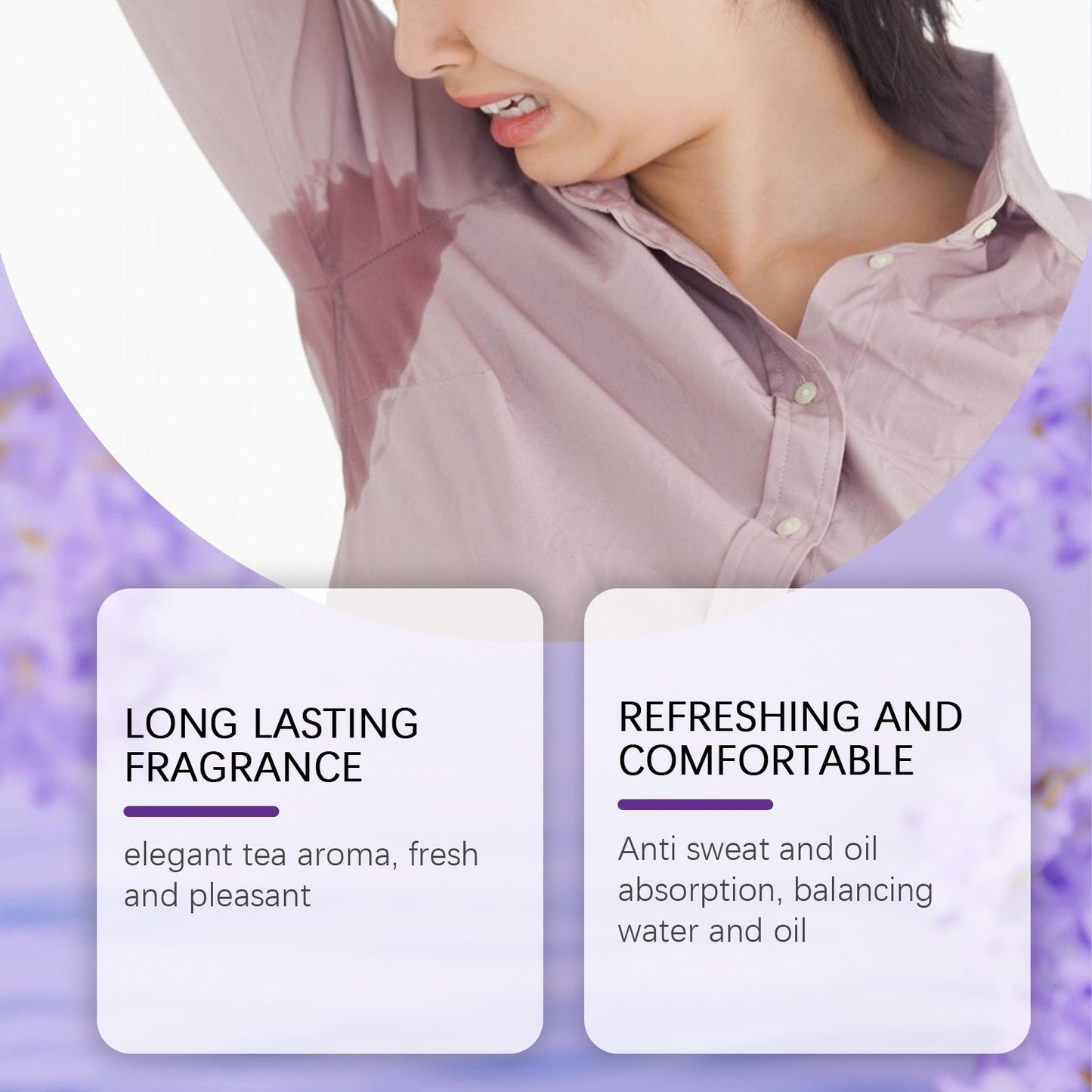 Lavender Deodorant For Summer Armpit Workouts, Sweat Odors Cleaning And Staying Portable Deodorant - Korvel