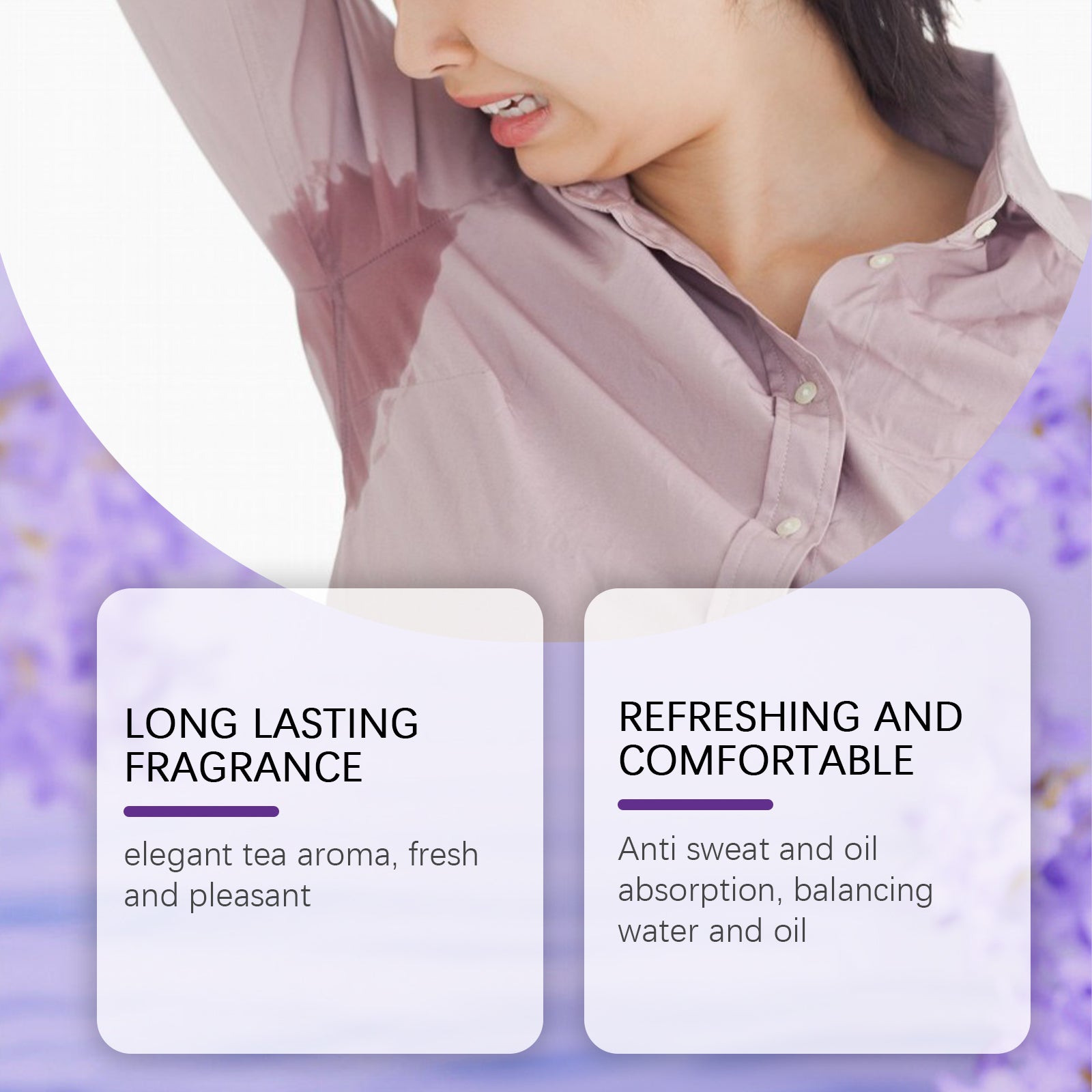 Lavender Deodorant For Summer Armpit Workouts, Sweat Odors Cleaning And Staying Portable Deodorant - Korvel