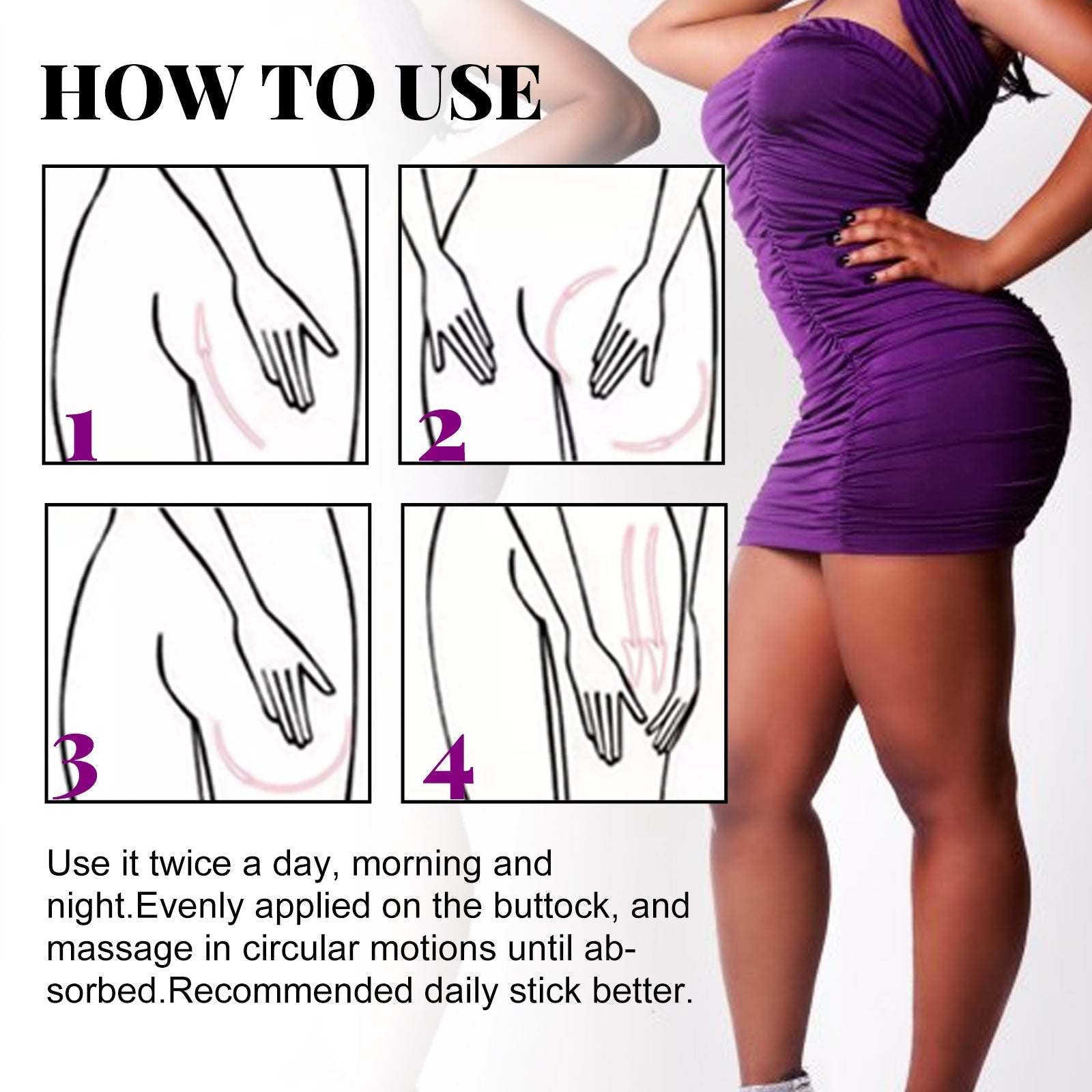 Butt Lift Essential Oil, Firming Butt Lift Body Shaping Massage Essential Oil - Korvel