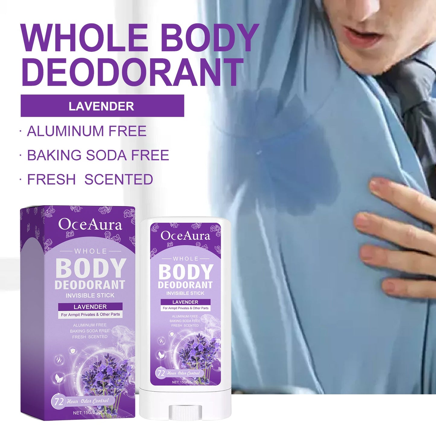 Whole Body Deodorant, Fresh Body Fragrance Antiperspirant Deodorant To Armpit Odor Fragrance Deodorant Bar - Korvel