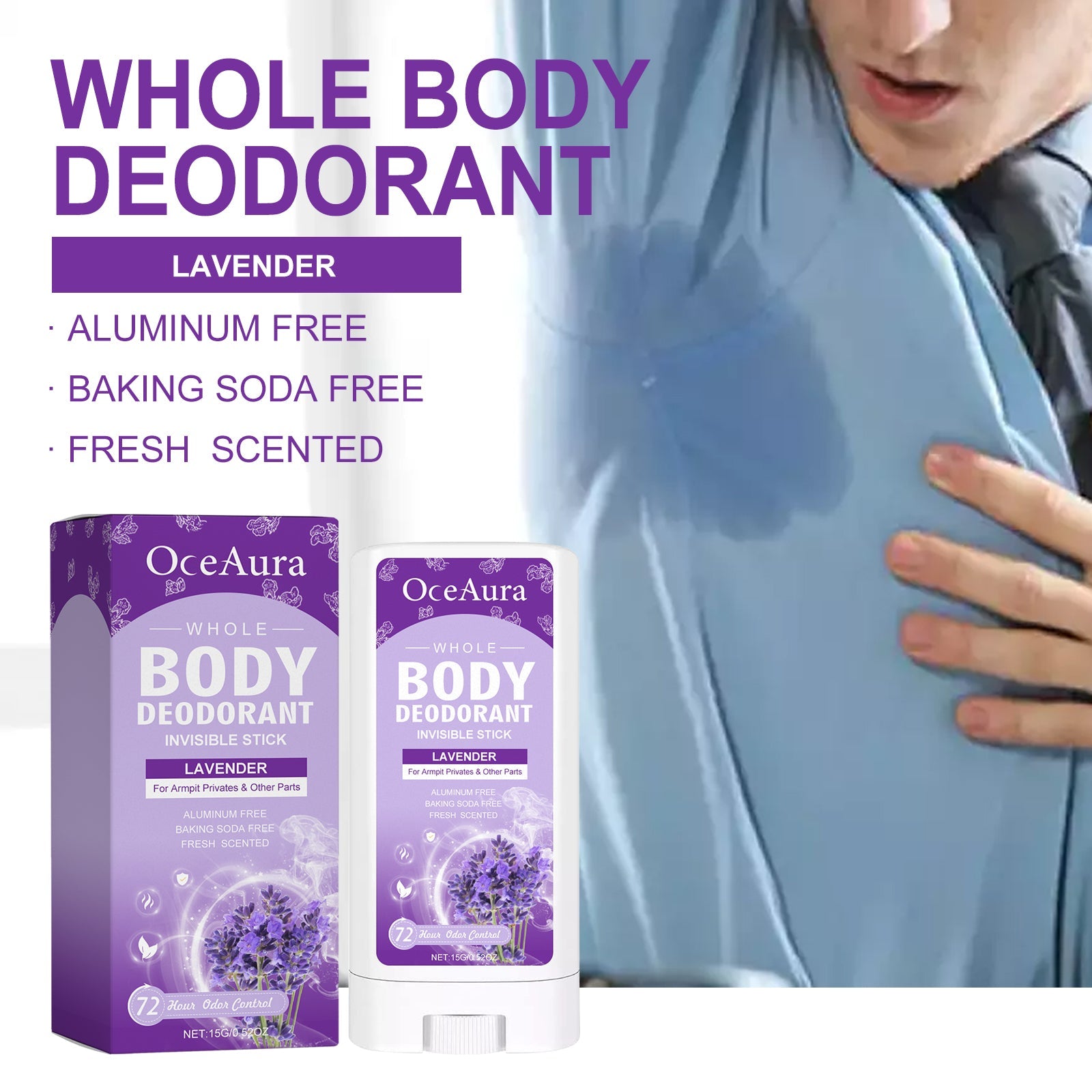 Whole Body Deodorant, Fresh Body Fragrance Antiperspirant Deodorant To Armpit Odor Fragrance Deodorant Bar - Korvel