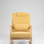 Rocking Chair Upholstered Fabric Rocking Armchair Indoor with High Backrest Glider Chairs and Lumbar Pillow for Living Room - Korvel