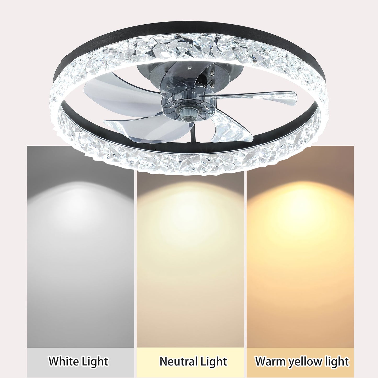 Ceiling Fan with Lights Dimmable LED - Korvel