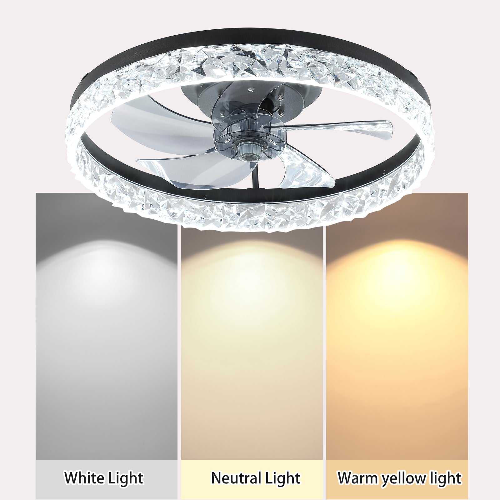 Ceiling Fan with Lights Dimmable LED - Korvel