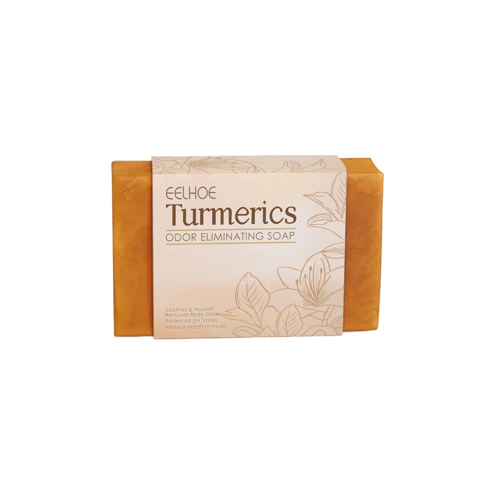 Turmeric Cleansing Soap Moisturizes Skin Women's Body Gently Cleans Odors Moisturizing Brightening Cleansing Soap - Korvel