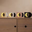 Creative Retro CD Design Bluetooth 3D Stereo Speaker Desktop Moon Lamp Clock Half Moon Starry Sky Atmosphere Night Light - Korvel