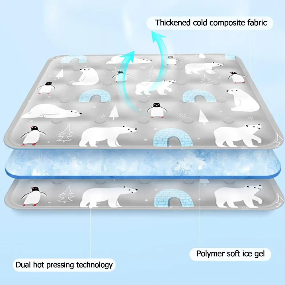 Tapis de refroidissement premium pour animaux - Confortable et élégant