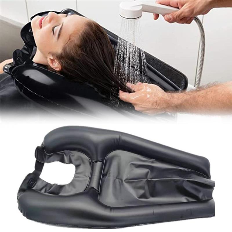 Portable Inflatable Shampoo Pad Outdoor DIY Shampoo Basin Creative Folding Nursing Shampoo Pillow - Korvel