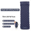 Outdoor double inflatable sleeping pad – with built-in pillow & pump, for camping, backpacking, hiking. - Korvel