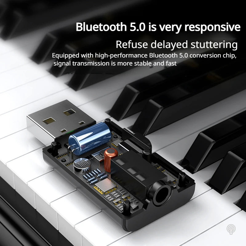 Car mounted Bluetooth receiver, audio dedicated wireless TV amplifier, Bluetooth transmitter, audio computer 2-in-1 - Korvel