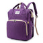 New Outdoor Folding Bag with Baby Can Sleep Mommy Bag Multi-functional Bottle Backpack Diaper Backpack - Korvel