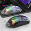 Luminous wireless Bluetooth the third mock examination transparent game mouse with screen charger - Korvel