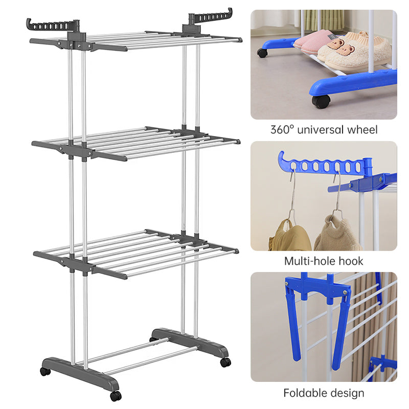 Premium Folding Clothes Rack for Drying and Storage