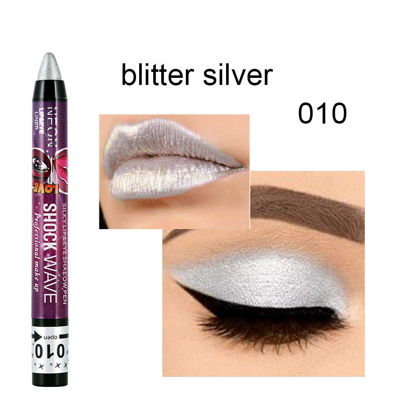 KISS SUSY 36 color eye shadow pencil stick lip pencil 2 in 1 is not easy to smudge - Korvel
