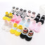 Autumn and Winter Baby Socks Silicone Anti slip Bottom Floor Socks Children's Shoes and Socks Cartoon Rainbow Strips Indoor Walking Shoes and Socks - Korvel