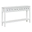 TREXM Rustic Entryway Console Table - 60" Long with Storage