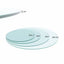 36" Inch Round Tempered Glass Table Top Clear Glass 1/4" Inch Thick Flat Polished Edge - Korvel