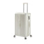 Luggage Set 4 pcs (20"/24"/29"/Travel Bag), PC+ABS Durable Lightweight Luggage with Collapsible Cup Holder、 TSA Lock, White - Korvel