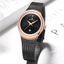 Montre en acier inoxydable élégante pour femme avec bracelet tressé