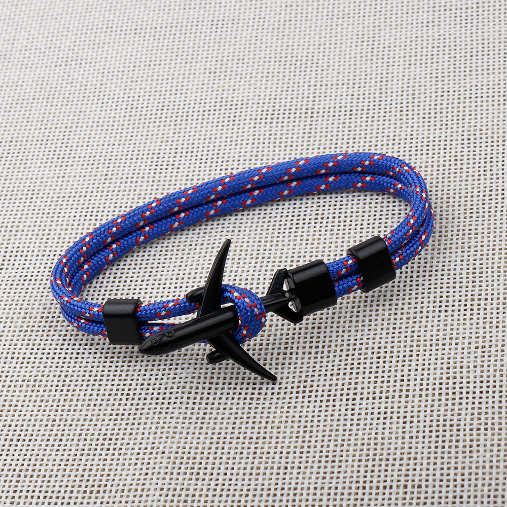 Pulsera de Ancla de Avión de Moda Moderna para Hombres y Mujeres