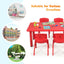 Paquete de 4 Sillas Apilables para Niños - Rojo