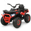 Quad ATV électrique 4 roues pour enfants 12V avec MP3 et lumières LED - Rouge