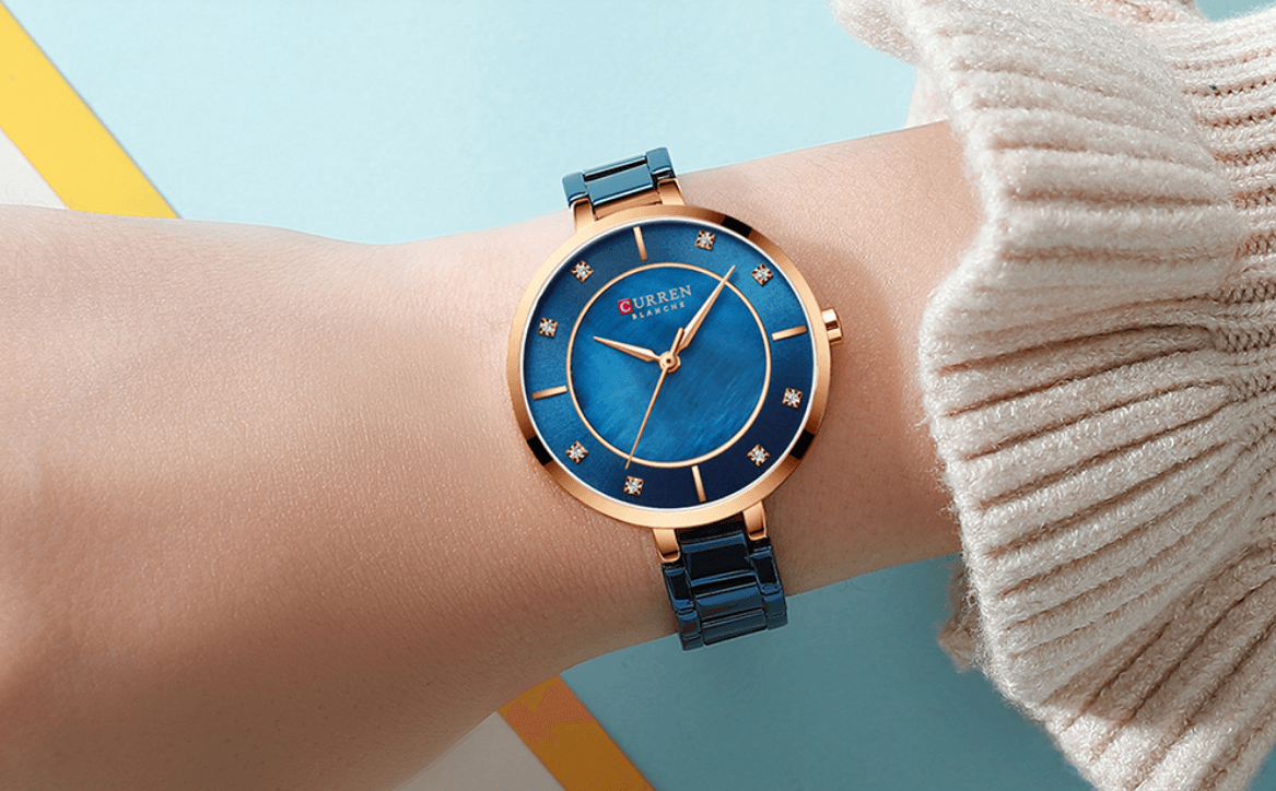 Montre analogique en quartz élégante pour femmes - Décontractée et étanche