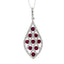 .58ct Ruby and Diamond Pendant in 14KT White Gold