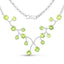 Collier en peridot véritable de 6,00 carats en argent sterling .925