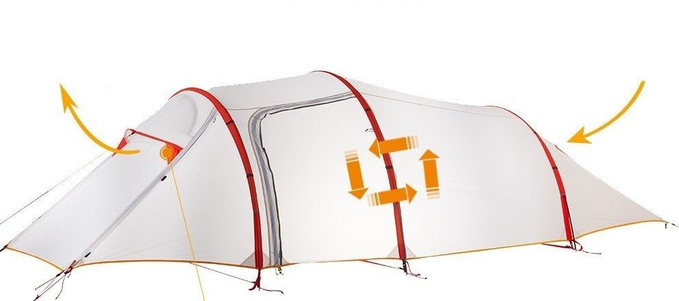 Static Nebula Layer Light 3-Person Tunnel Tent