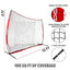 Filet de protection sportif PowerNet 12x9 pieds pour la protection des joueurs et des biens
