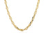 Collar de cadena de ancla de oro amarillo de 14k de 4.5mm