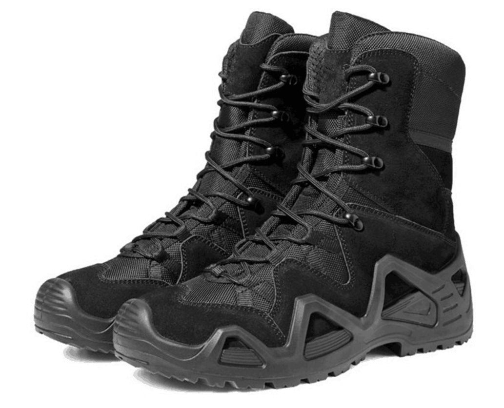 Bottes d'entraînement militaires style mi-haut pour activités de plein air
