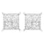Pendientes de Stud de Diamante Compuesto de Plata Esterlina Elegantes