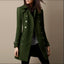 Ladies Spring Long Wool Trench Coat