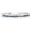 Bague en argent sterling avec diamant bleu véritable de 0,20 carat
